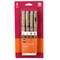 Pigma Drawing Pens, Sepia, Assorted Sizes, 4-Piece Set, Blister Card